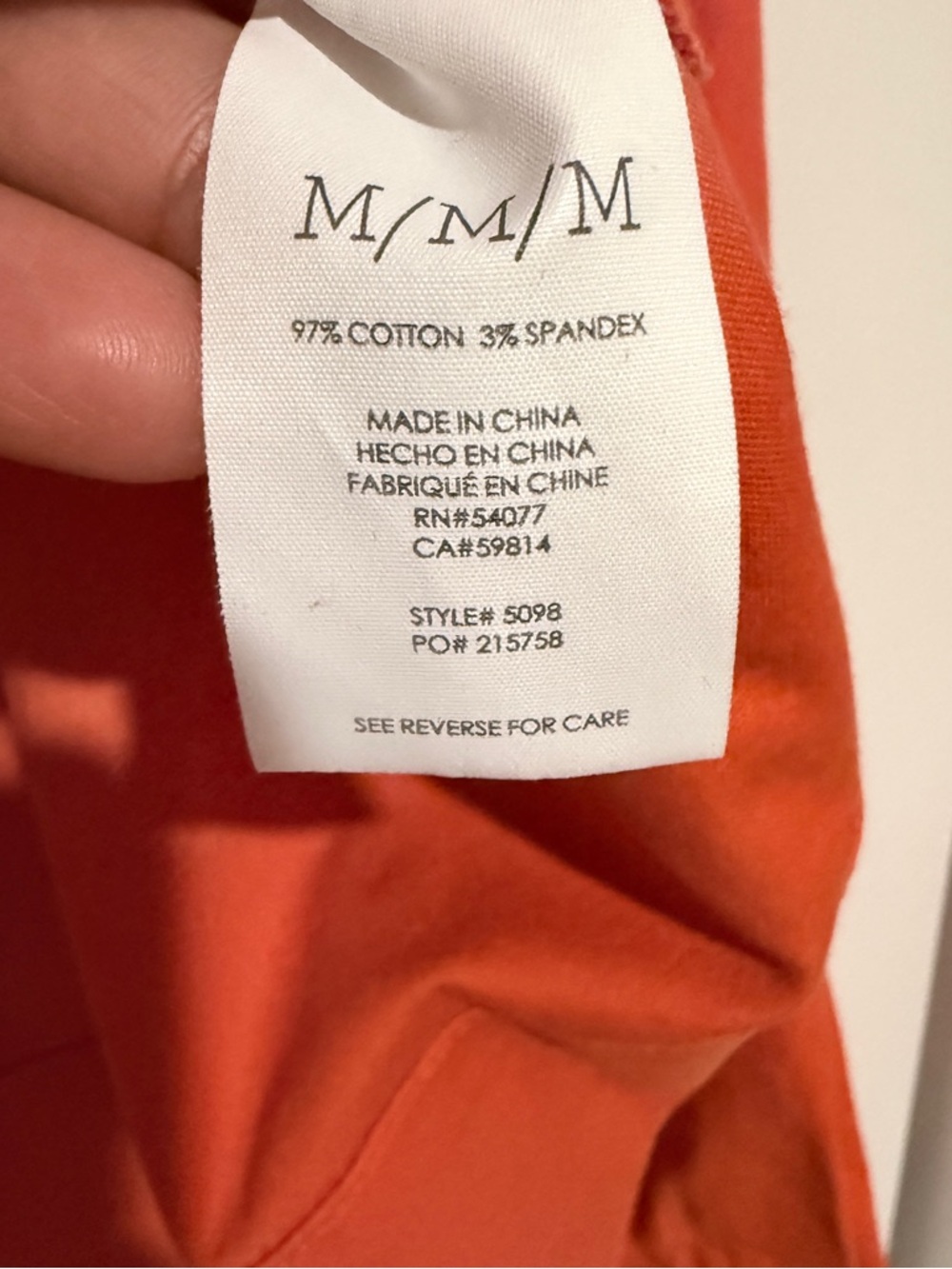 CAbi Orange Resort swing jacket with a button front Size M - Picture 8 of 8